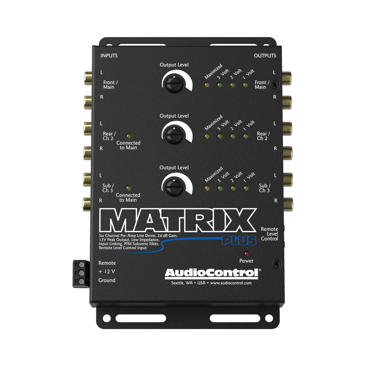 AudioControl Matrix Plus 6-Channel High Voltage Car Audio Line Driver
