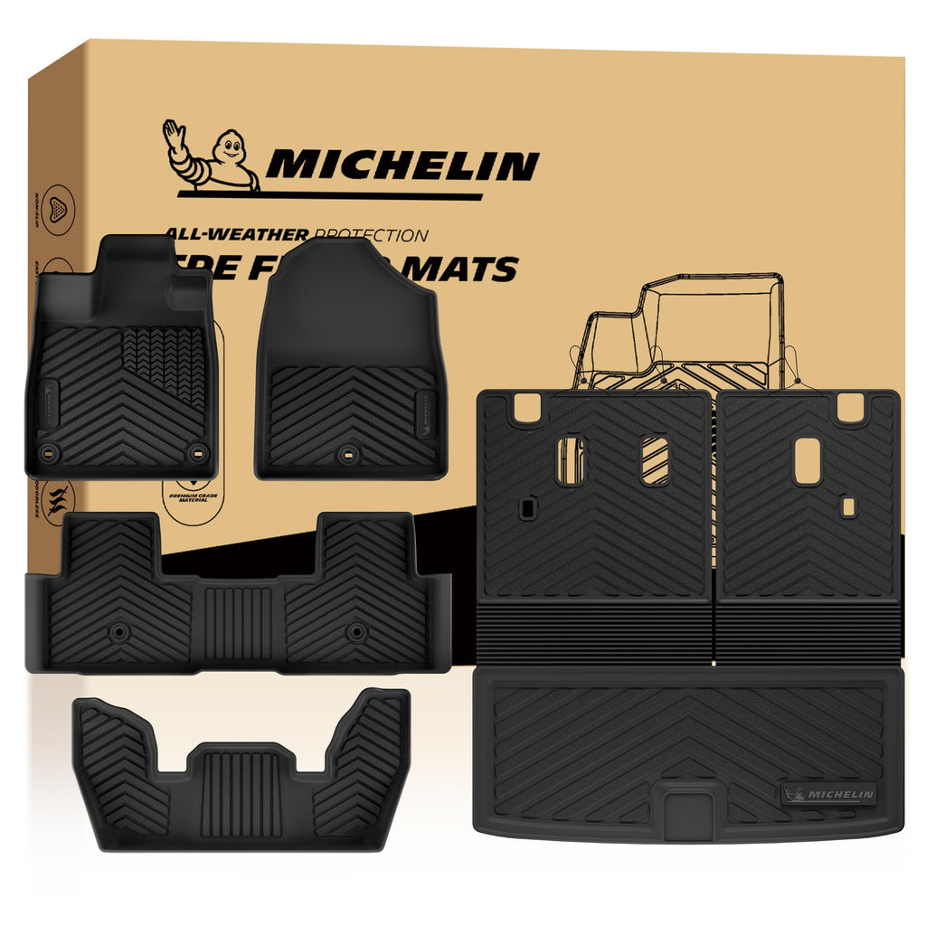 Michelin Vehicle Mats for 2016-2022 Honda Pilot 8-Seat Floor Mats