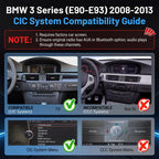 RicoRich 12.3 Inch Linux Screen for BMW 3 Series E90/E91/E92/E93 2008-2012
