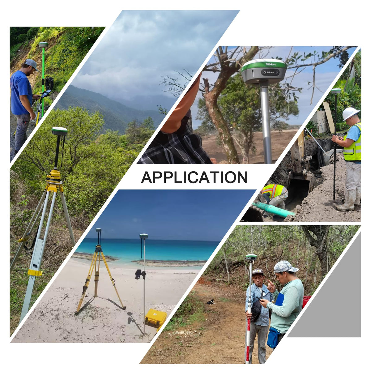 SMA26 Plus(FP86) GNSS Receivers Base&Rover RTK GPS Land Survey Equipment with Permanent Survey Software, Connect with Drone/UAV, 1cm Accuracy,PPP/NTRIP/UHF Radio/BT, Ideal for Construction and Mapping