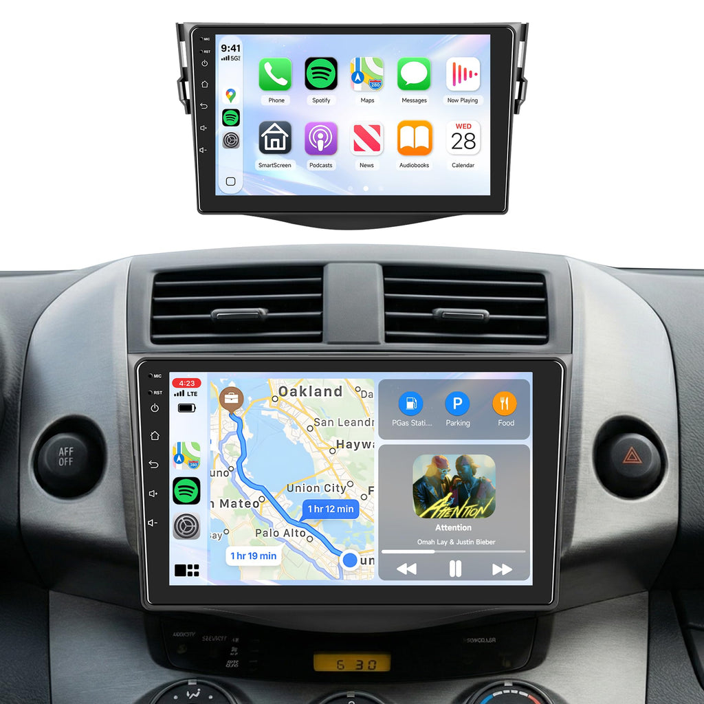 8 Core 6G+128G Android 15 Car Stereo Radio for Toyota RAV4 2007-2011