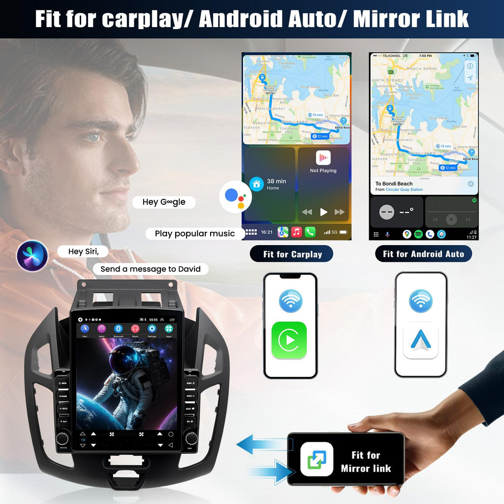 2+64G Car Radio for Ford Transit Connect 2014 2015 2016 2017 2018