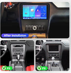 4+64G Car Radio for Ford Mustang 10 inch Touch Screen 2010 2011 2012 2013 2014 Stereo,Wireless Carplay/WiFi/Bluetooth/EQ Audio/Andriod Auto/AM/FM/AHD Camera