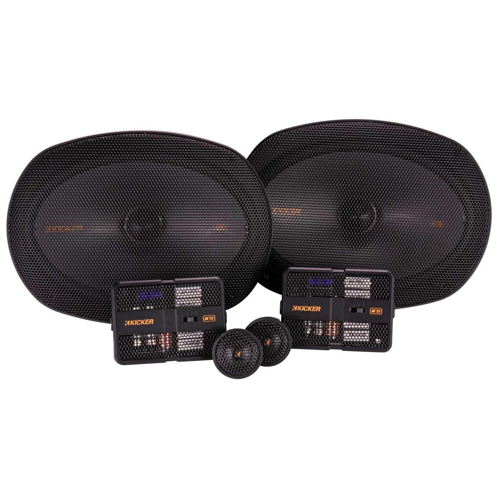 KICKER 51KSS6904 KS-Series 6x9 Component System with 1" tweeters, 4-Ohm, Pair
