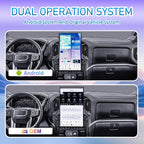 17.2 inch Touch Screen Upgrade Android Car Radio for Chevrolet Silverado GMC Sierra 2019-2023 Android 14 Car Stereo Carplay Android Auto GPS Navigation (Black)