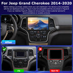 4+64G Android Radio for Jeep Grand Cherokee 2014-2020 for Small Screen