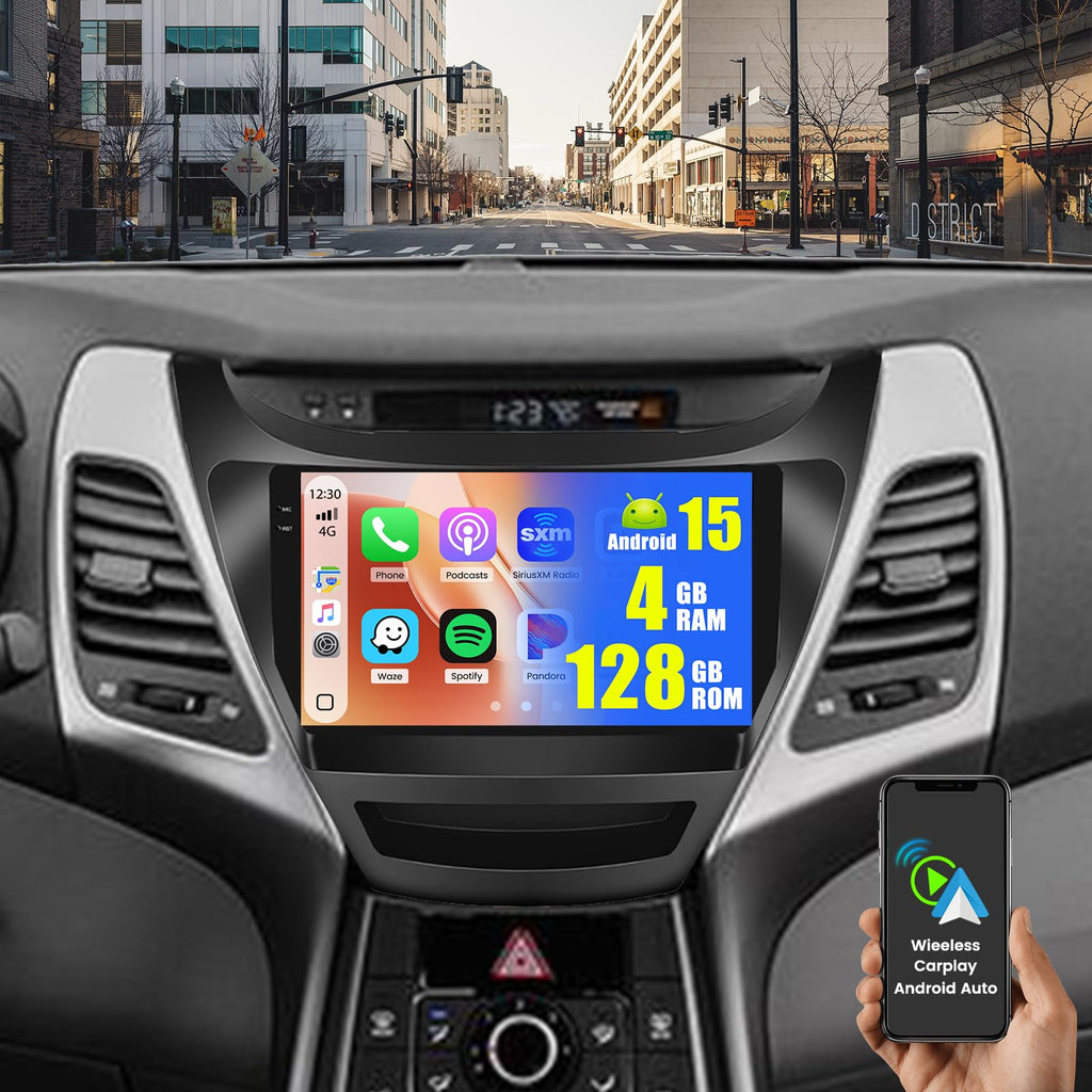 6+128G 9'' Android 15 Car Stereo for Hyundai Elantra 2014-2016