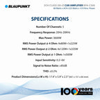 Blaupunkt BPA-C500 Car Audio Class AB + Class D 5-Channel 3600W Stereo Amplifier
