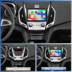 10.1'' Rotatable Double Din Car Stereo for GMC Terrain 2010 2011 2012-2017