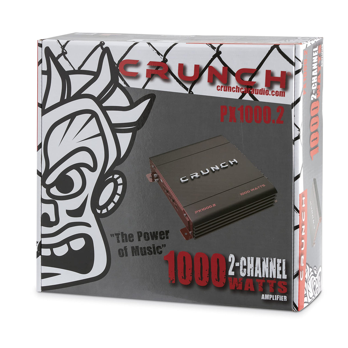 Crunch Power X 1000W 2 Channel Car Audio Amplifier, 3 Pack