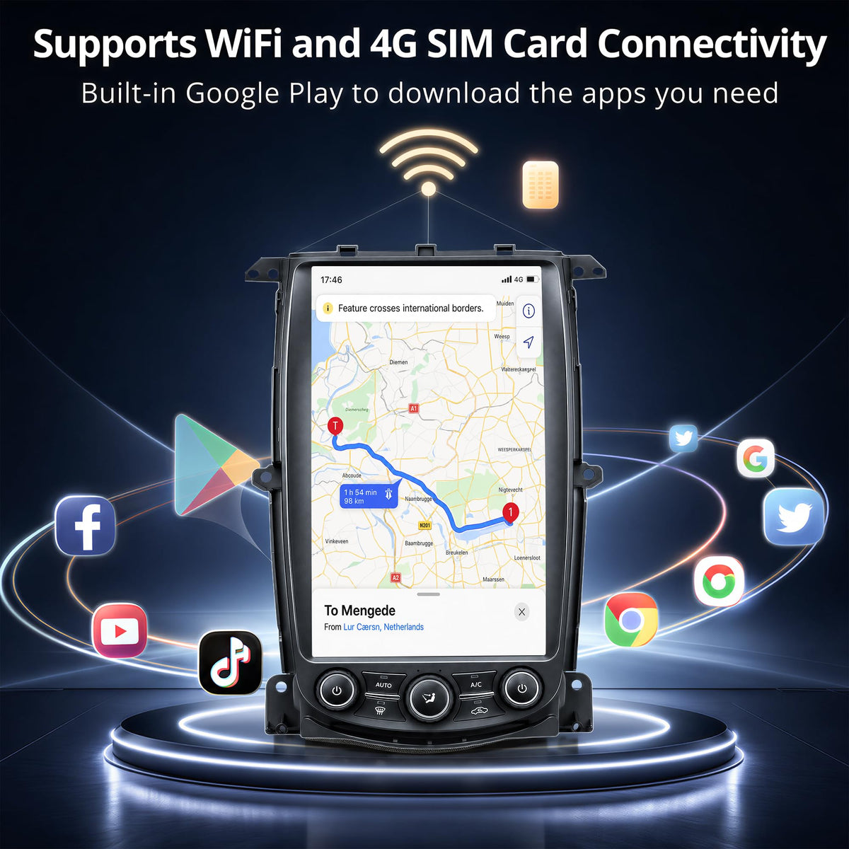 AuCar 13.6 Inch Touch Screen Android 13 Car Radio for Nissan 370Z 2009-2021 Head Unit Wireless Carplay Android Auto GPS Navigation Stereo Multimedia Player 8GB RAM 128GB ROM, Black