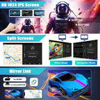 Car Stereo Radio Compatible for Fiat 500 2016-2019 with Carplay Android Auto GPS Navigation 7in Touchscreen Car Radio Player with Bluetooth Wifi FM/RDS SWC Mirror Link + Backup Camera