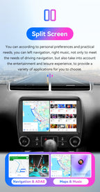 Android 14 Car Stereo Upgrade for Chevrolet Camaro (2010-2015), 8 Core 4G+64G GPS Navigation with 9inch QLED Touchscreen EQ Bluetooth USB OBD2 TPMS Car Tablet