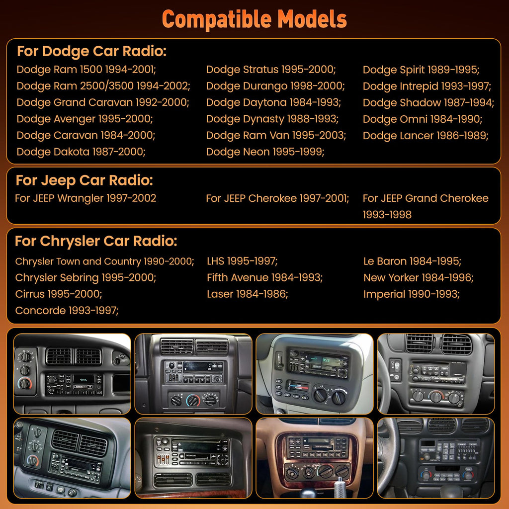 Car Radio for Dodge Ram (1994-2001),for Dodge Grand Caravan (1992-2000)