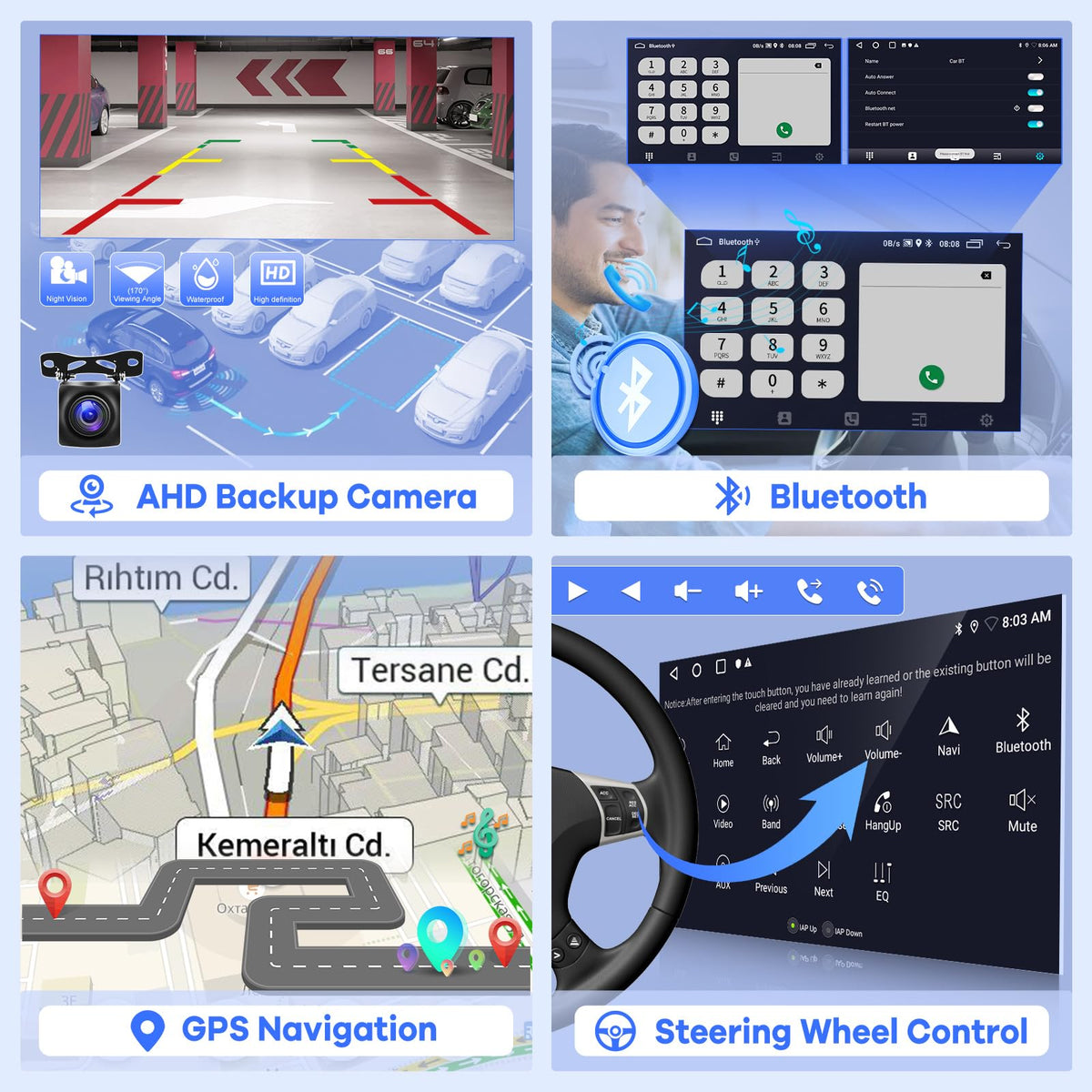 [2G+64G] Car Radio for Jeep Cherokee 2013-2018, 9.7 inch Vertical Screen Cherokee Android Stereo, Carplay/Android Auto/1080P/SWC +AHD Backup Camera+MIC