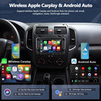 4G+128G Car Stereo Radio for Volkswagen VW Golf MK5 MK6 GTI Rabbit 2006-2013 with Wireless CarPlay Android Auto, 7" IPS Touch Screen Radio Android 15 Head Unit with GPS Bluetooth Backup Camera