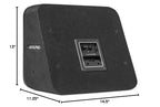 Alpine S2-SB10 10" S-Series Halo PrismaLink Preloaded Subwoofer Wedge Enclosure with RGB Lighting