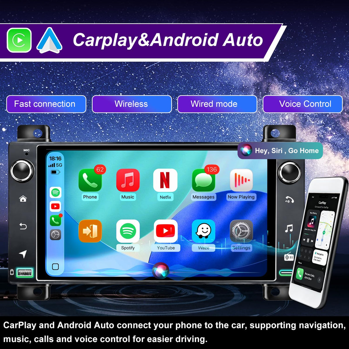 Android Radio for Jeep Liberty Grand Cherokee 2008-2013, Durango 2011-2013