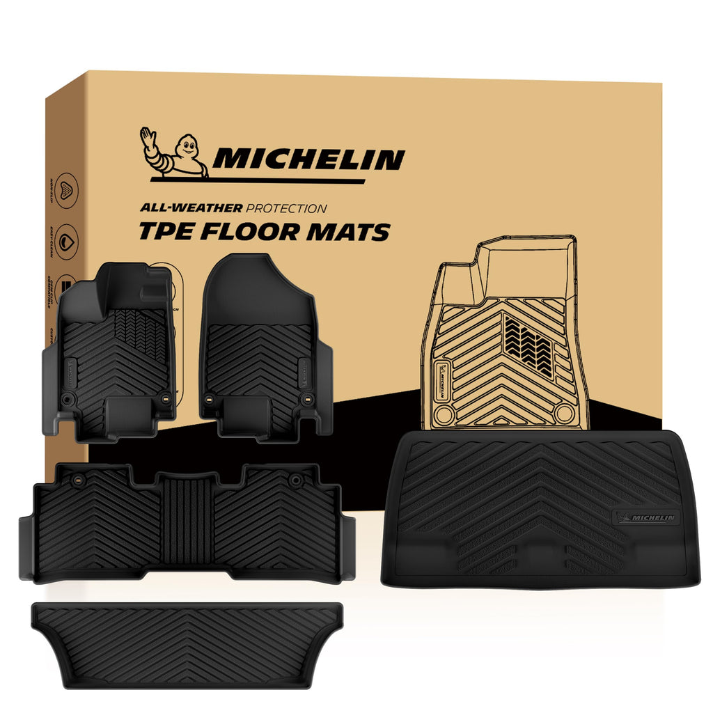 Michelin Vehicle Mats for 2016-2022 Honda Pilot 8-Seat Floor Mats