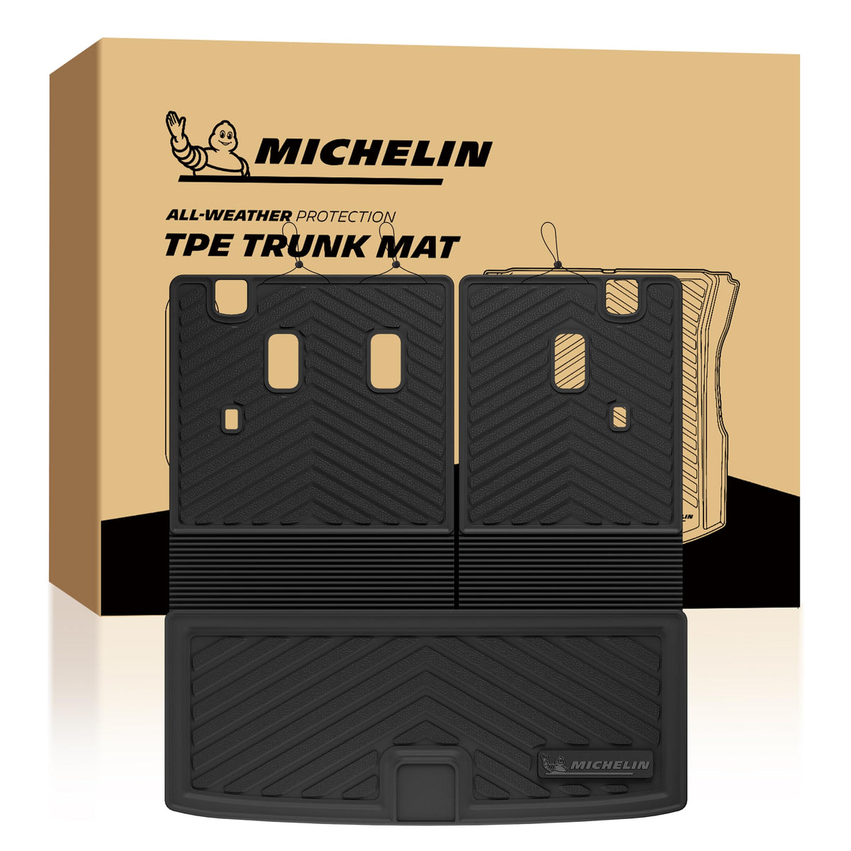 Michelin Vehicle Mats for 2016-2022 Honda Pilot 8-Seat Floor Mats