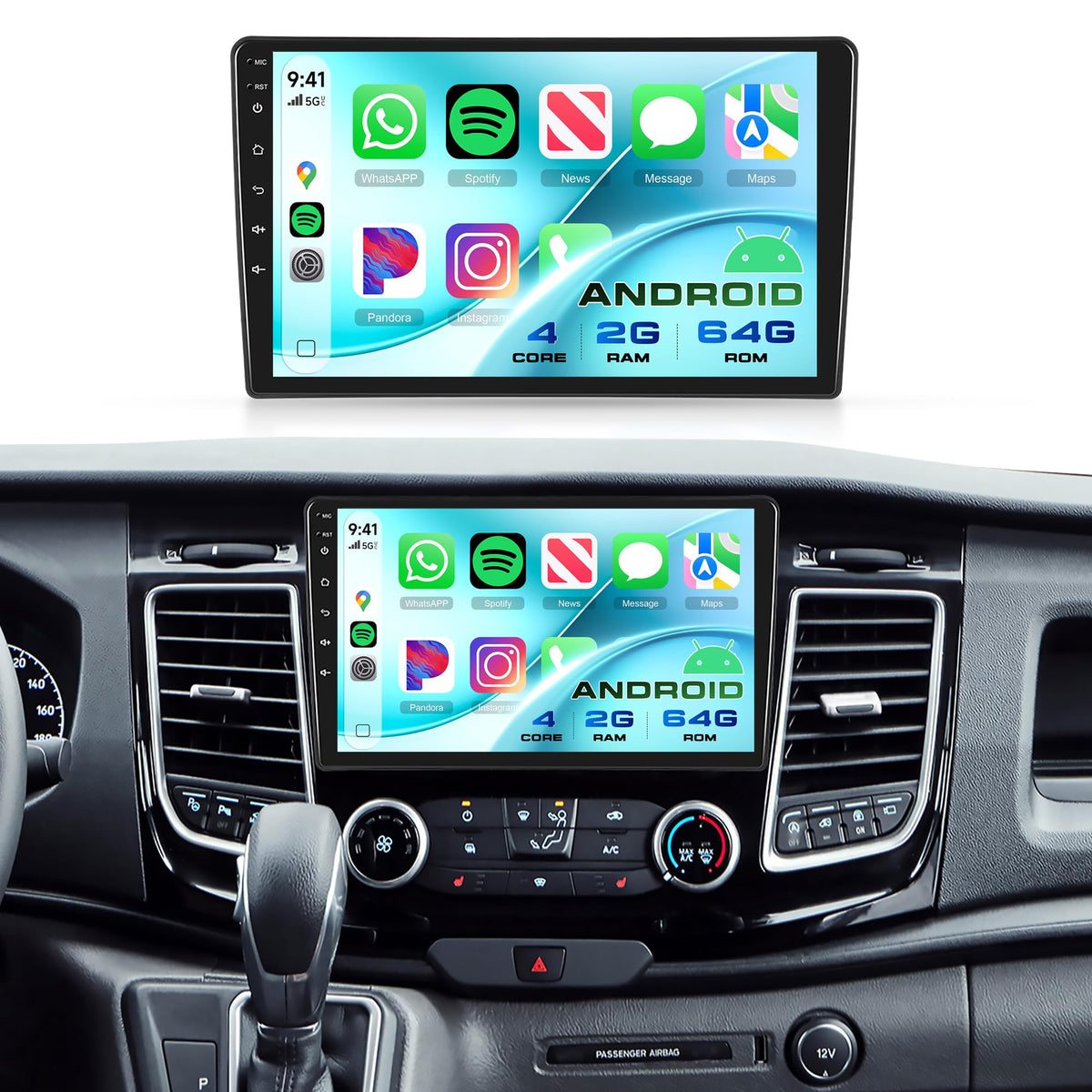 2G+64G Rimoody Car Stereo for Ford Transit 250 Cargo 350 Cargo 2018-2024