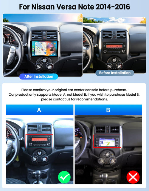 4+128G Android 15 Car Stereo for Nissan Versa Note 2014-2016 Radio