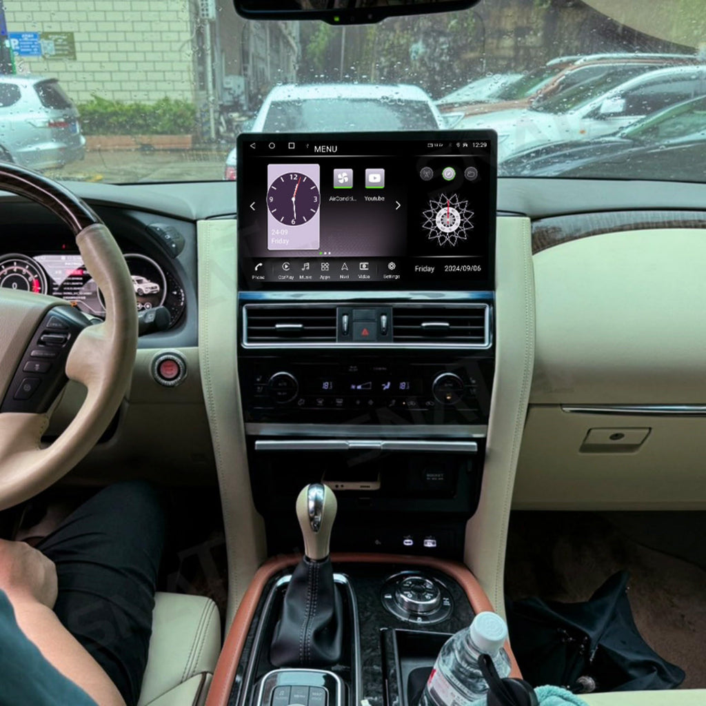 16.8 Inch Android 13 Car Stereo Radio 8GB+128GB Car GPS Navigation Multimedia Player for Nissan Patrol Y62 Armada Infiniti QX80 QX56 2010-2023, Wireless CarPlay, Android Auto, DSP, Bluetooth