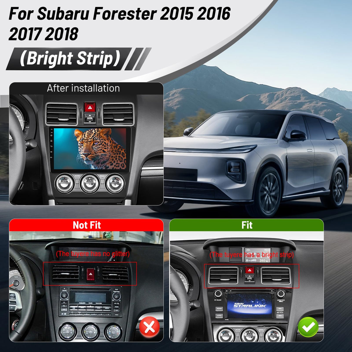 2G+64G Volxcereo Car Radio for Subaru Forester 2015 2016 2017 2018