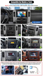 4G+64G Android 15 Car Stereo for Mercedes Benz Sprinter W906 2006-2016, Wireless CarPlay Android Auto 10 Inch 1280 * 720 in-Cell Touch Screen Radio with GPS Bluetooth FM Backup Camera