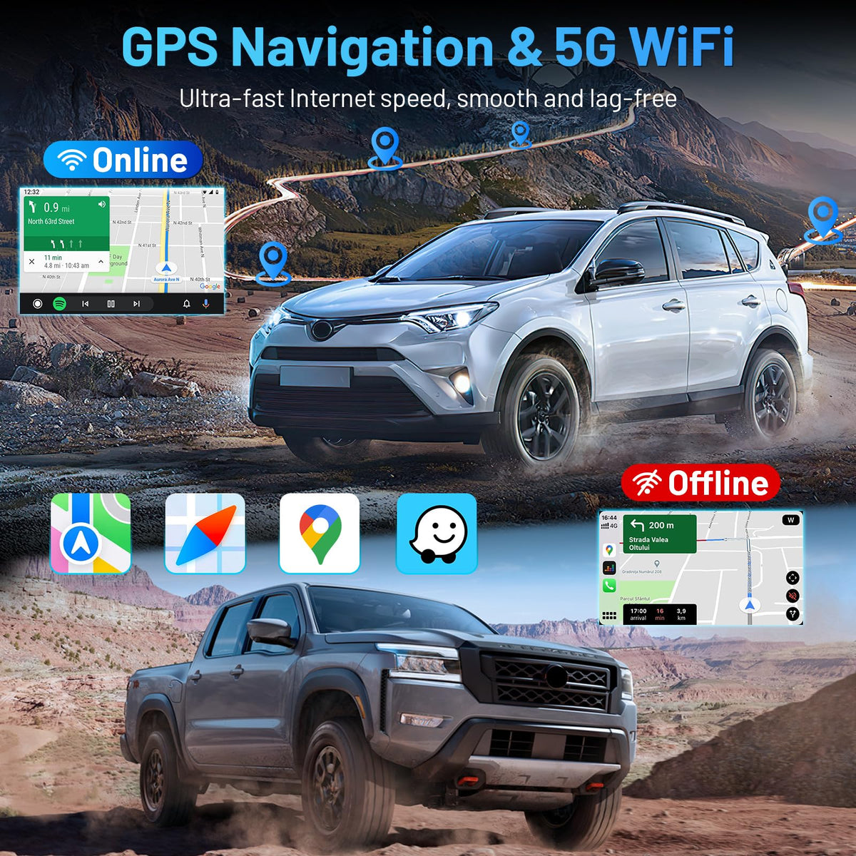 [8core+32G] Car Radio for Jeep Compass Patriot 2010-2016: 10inch Android 13