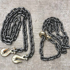 6Ft Transport Binder Chain, Single Leg Chain Sling w/Grab Hook Each End, Load Tie-Down, Trailer, Flatbed (Size : 3t/6ft)