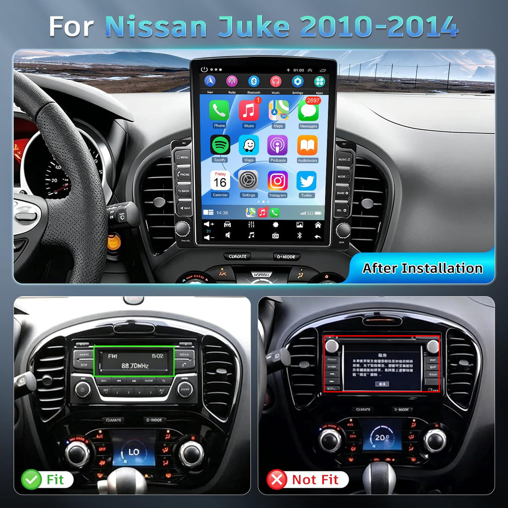 4+64G Android Car Radio for Nissan Juke 2010 2011 2012 2013 2014