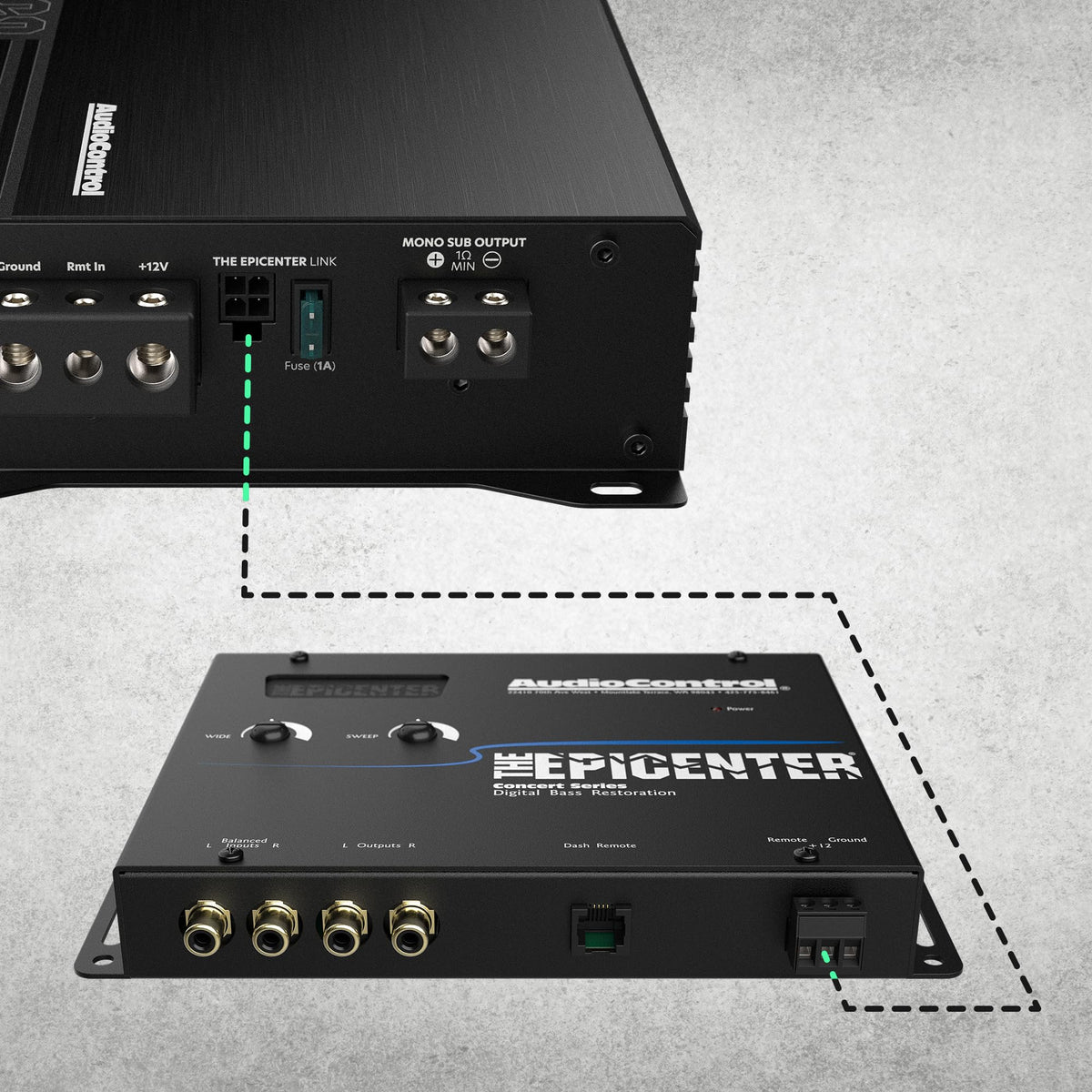 AudioControl EPIC1000 Monoblock Car Audio Subwoofer Amplifier 1000W Class D