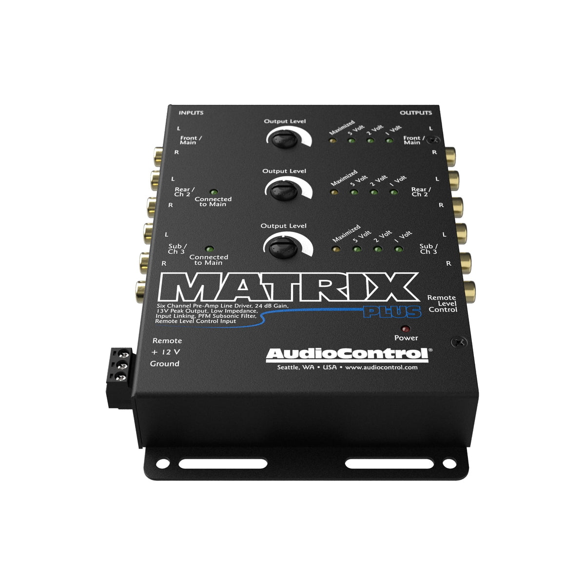 AudioControl Matrix Plus 6-Channel High Voltage Car Audio Line Driver