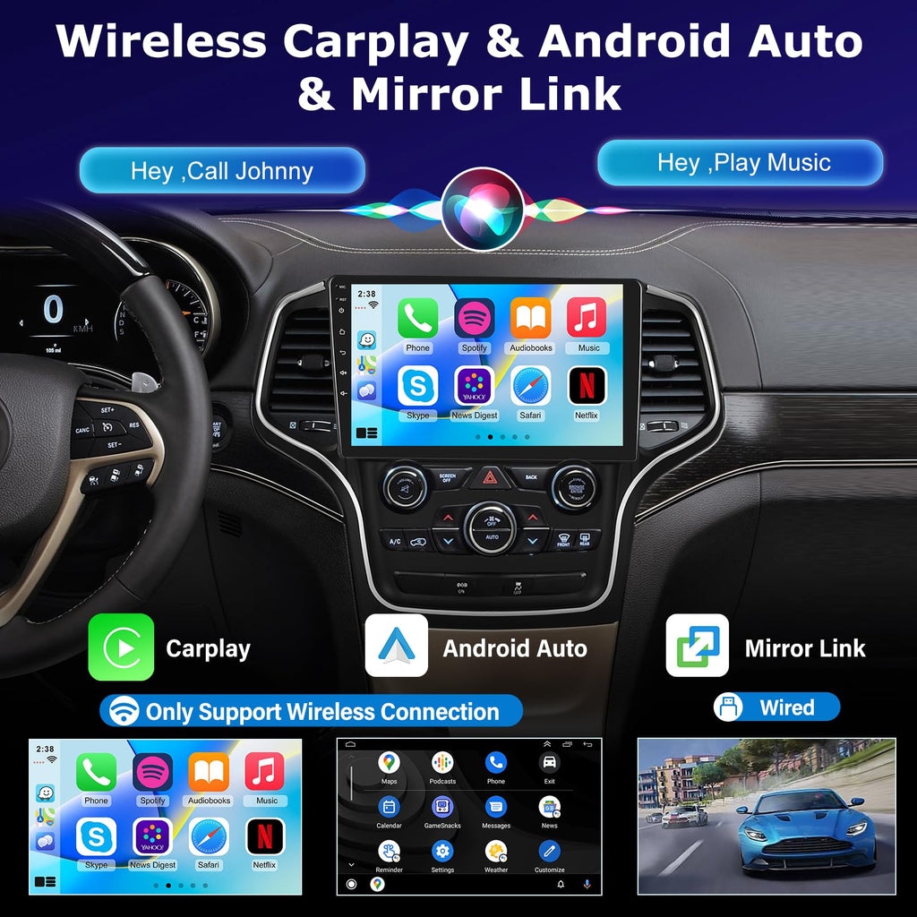4+64G Android Radio for Jeep Grand Cherokee 2014-2020 for Small Screen