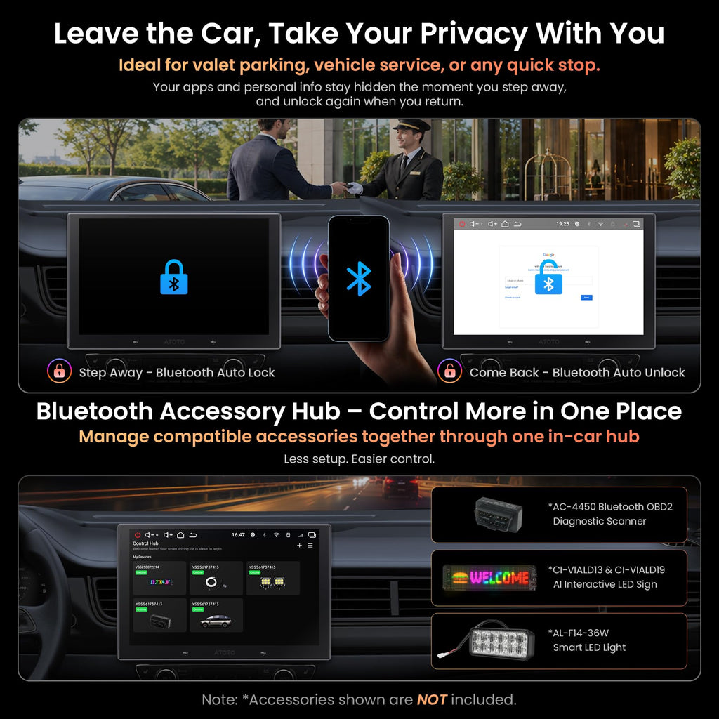 V10 10” QLED Android Double DIN Car Stereo, 6G+128G, 4G LTE, 1080P Front Dash Cam & Backup Cam, Hi-Fi DSP w/24‑Bit DAC,4V RCA, in-Car Karaoke, aptX HD BT, Wireless CarPlay&Android Auto