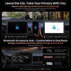V10 10” QLED Android Double DIN Car Stereo, 6G+128G, 4G LTE, 1080P Front Dash Cam & Backup Cam, Hi-Fi DSP w/24‑Bit DAC,4V RCA, in-Car Karaoke, aptX HD BT, Wireless CarPlay&Android Auto