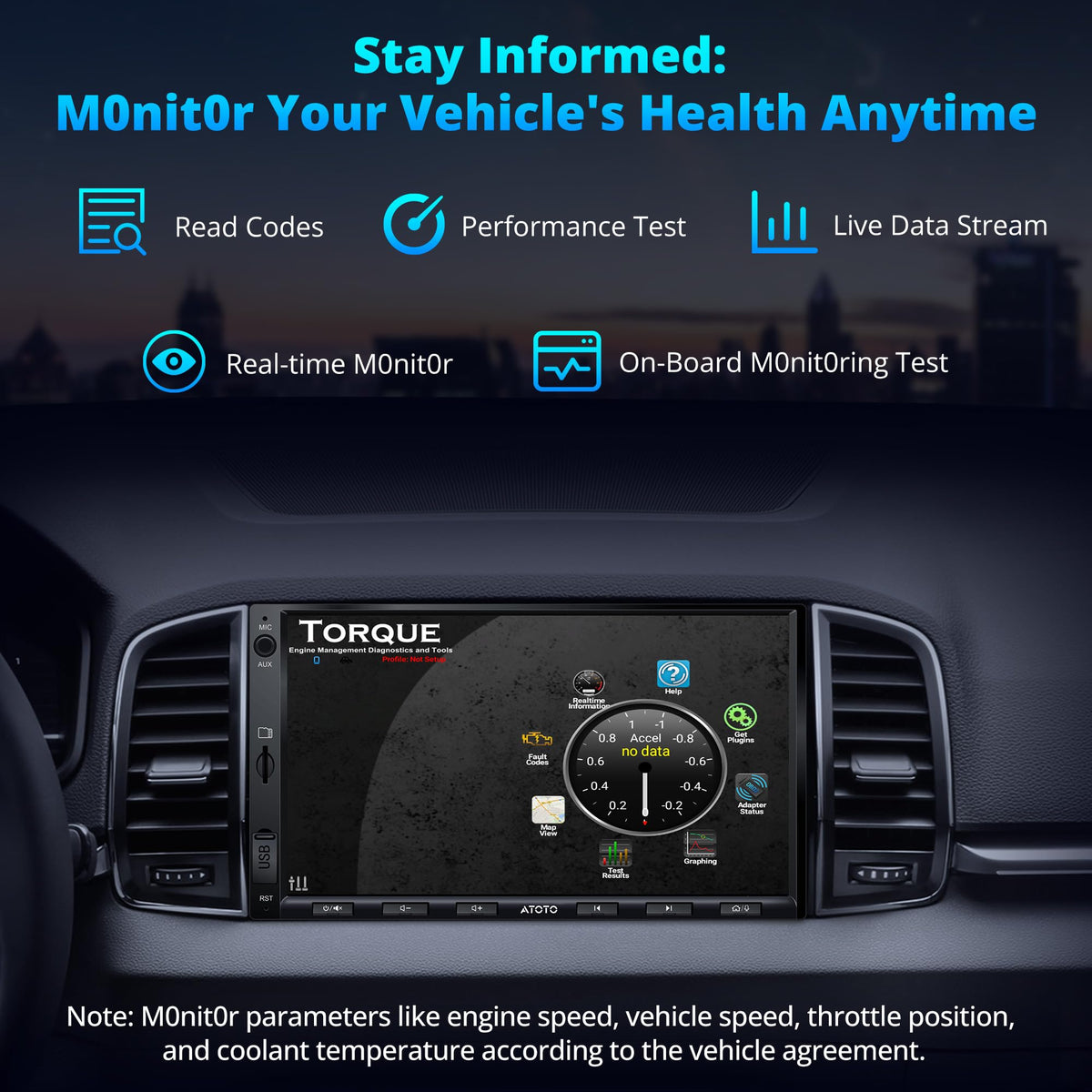 A5L 7inch Android Double DIN Car Stereo with OBD2 Scanner, Wireless CarPlay & Android Auto, 24 Band EQ, DSP, WiFi/BT/USB Tethering, 2G+32G Touchscreen Radio, AI Chat, HDMI Out, GPS/FM/AM