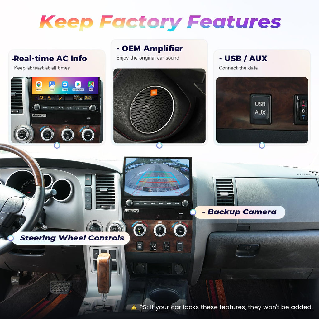 11.6" 2K QLED Car Stereo for Toyota Tundra 2007-2013