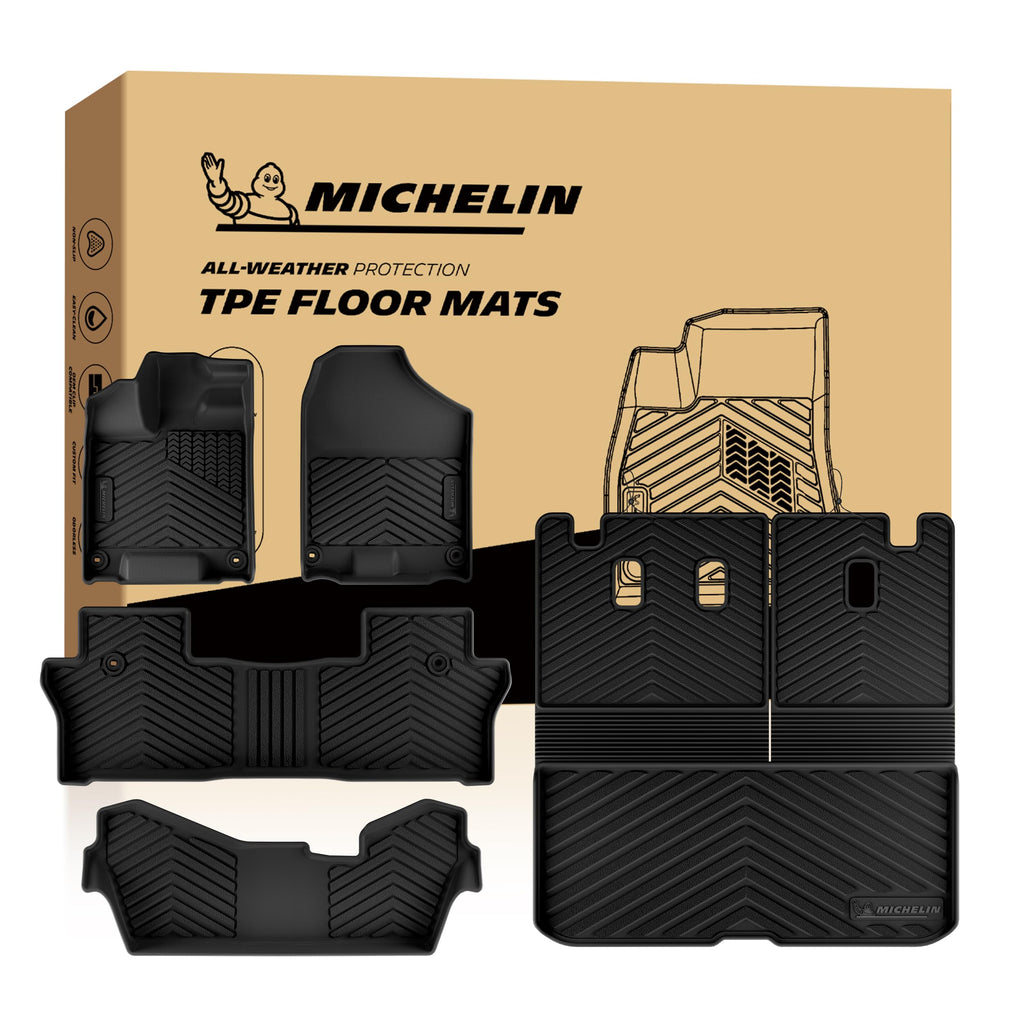 Michelin Vehicle Mats for 2016-2022 Honda Pilot 8-Seat Floor Mats