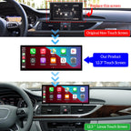 12.3" Wireless CarPlay Android Auto Mirroring Car Infortainment Linux Touchscreen Stereo Radio Aftermarket Touch Screen Upgrade Compatible with Audi A6 A7 C7 MIB2 MHI2 Models 2016-2018