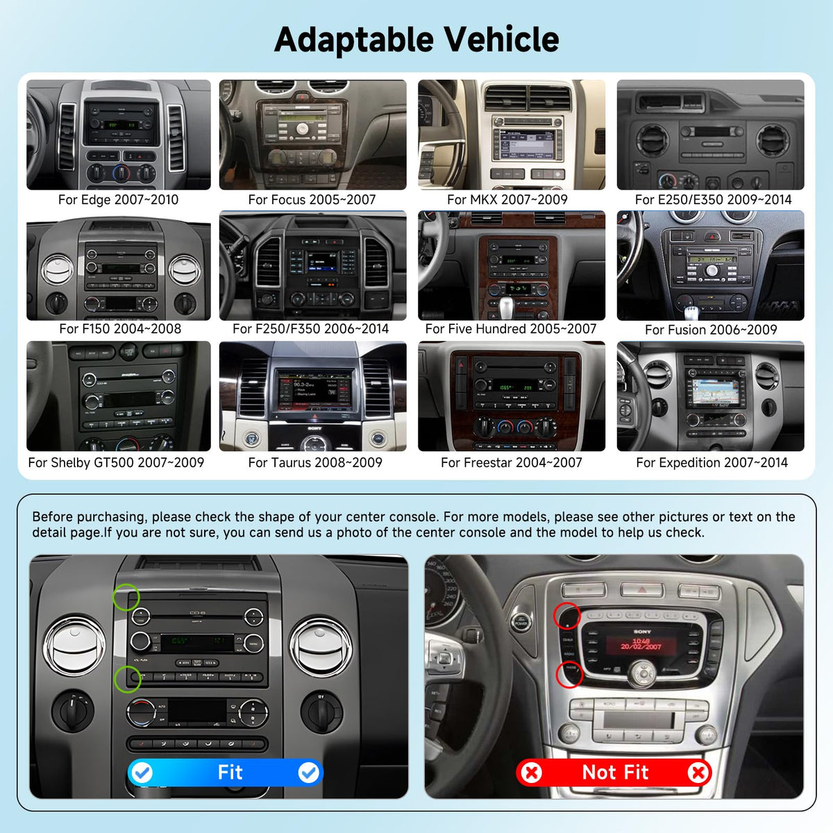 8 CORE 6G+128G Car Radio for Ford F150/ F250/ F350 2004-2014