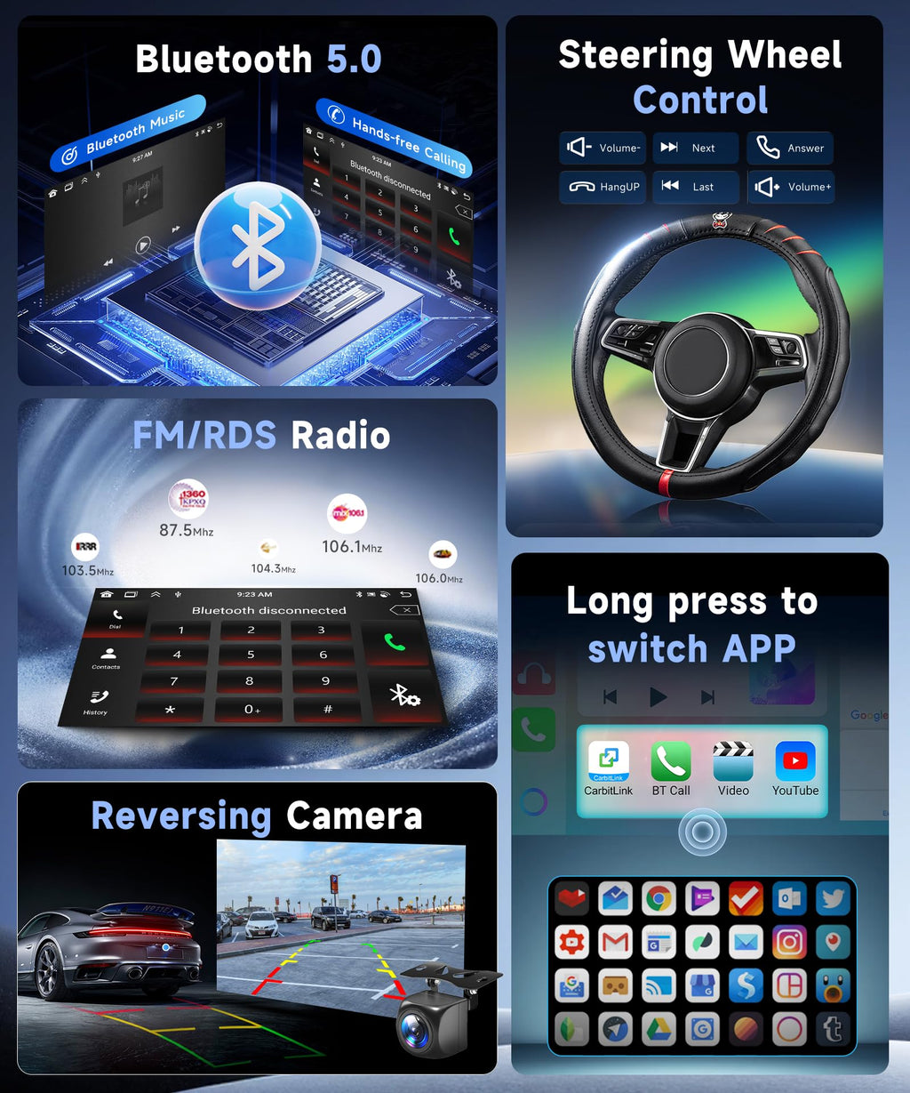 8 CORE 6G+128G for Toyota Sienna 2011-2014 Car Radio with Wireless Carplay