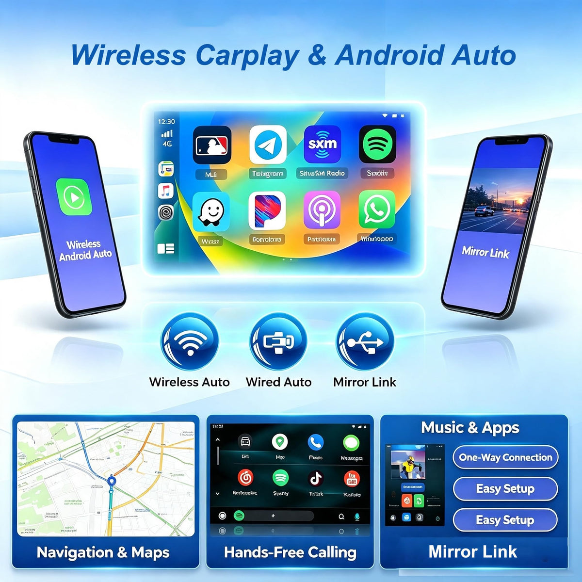 13.1-inch Car Radio Stereo for Honda Pilot 2016-2019, Plug and Play Android 13 Head Unit with Carplay/Android Auto/2K Touch Screen/1920 * 1200P/WIFI/GPS/BT/Camera, 2+64G