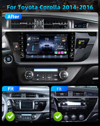 Android 15 Car Radio for Toyota Corolla 2014-2016: 8 Core 32G ROM