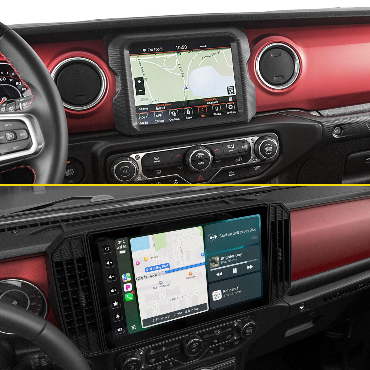 Stinger HORIZON12 12.8” Wrangler JL/Gladiator Wireless Apple CarPlay Stereo