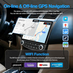[4+64G ROM] Car Radio with 7inch Android 13 Touch Screen Radio with Wireless Carplay Android Auto GPS Bluetooth WiFi SWC FM RDS Mirror Link Backup Camera for GMC Savana 2008-2019