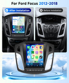 4G+64G Radio for Ford Focus 2012-2018 Car Stereo with Wireless Carplay Android Auto,Bluetooth5.0/32EQ 9.7 inch IPS Touch Screen Android 15 FM/RDS GPS WiFi AHD Backup Camera