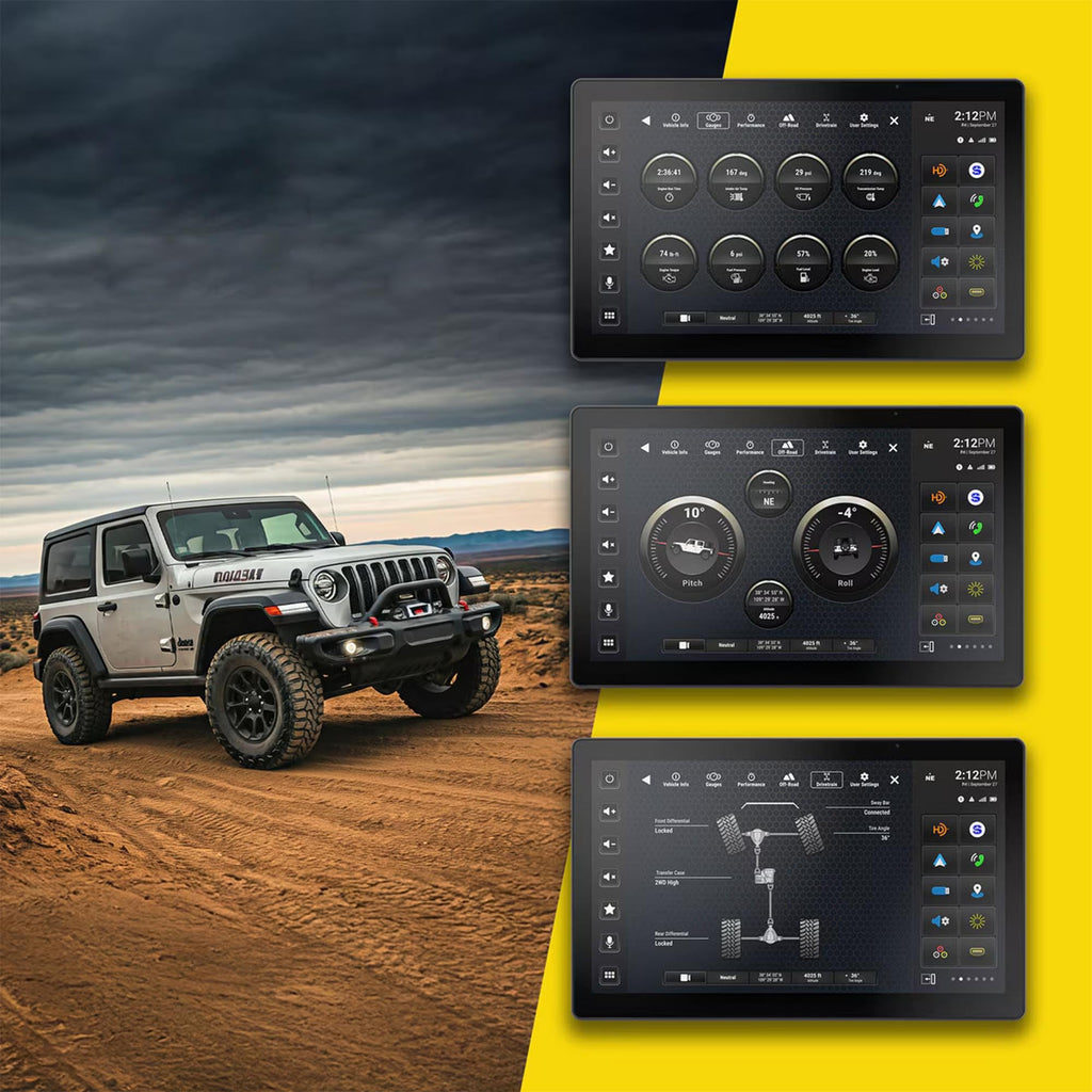 Wrangler JL Gladiator JT Stereo 1080p Full HD Radio,