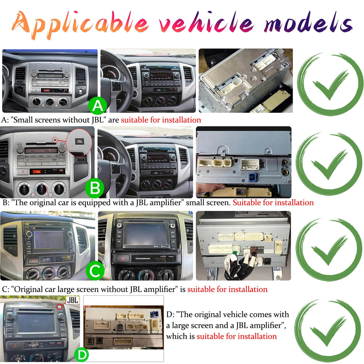 Toyota Tacoma 2005-2015 Android 14 Radio 10.36" Touch Screen Stereo